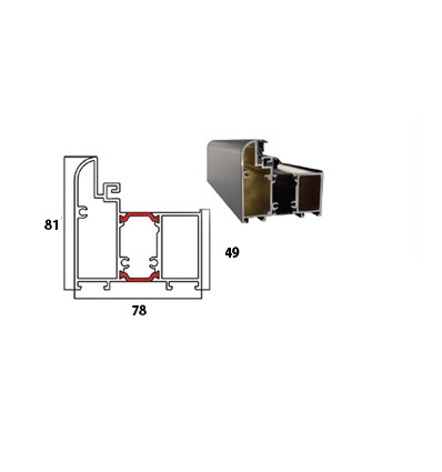 Wiked Termo Prestige INOX 6D  - Set dvere + zárubňa + kľučka